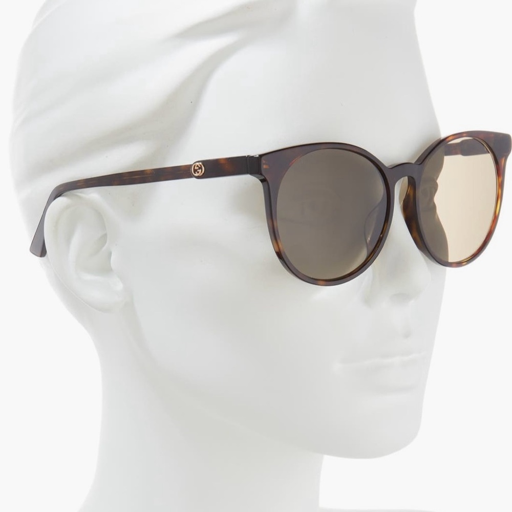 Gucci Brown Round Sunglasses Timeless Design